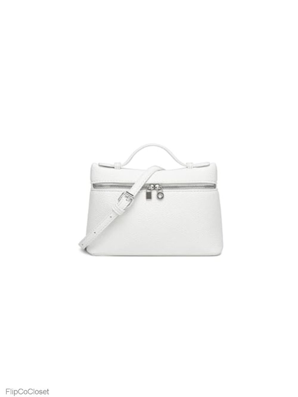 Women's PU Leather Top-Handle Shoulder Bag Zip Closure